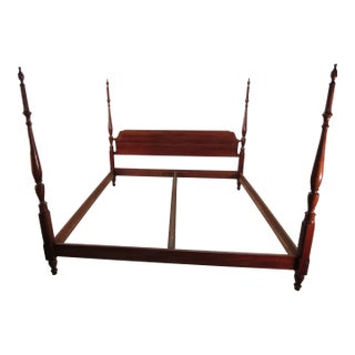 Pennsylvania House Solid Cherry King Size Poster Bed For Sale
