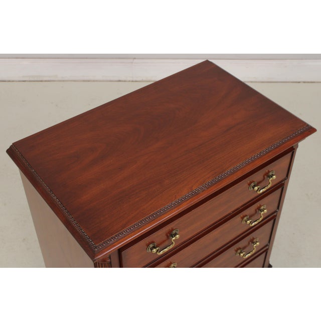 Wood Henkel Harris Model 116a Cherry 4 Drawer Chest For Sale - Image 7 of 14