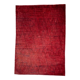 Turkish Tulu Handmade Rug 9'11" x 13'10" #18545 For Sale