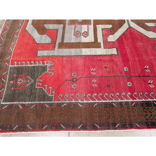 Mid 20th Century Galerie Shabab Collection Mid-20th Century Turkish Anatolian Room Size Carpet For Sale - Image 5 of 8