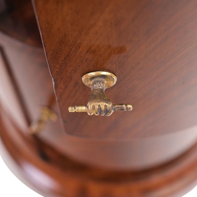 Round Side Table in Mahogany and Marble, France, 1815 For Sale - Image 5 of 9