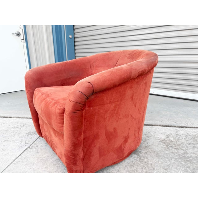 1960s Mid Century Swivel Lounge Chairs - Set of 2 For Sale - Image 9 of 11