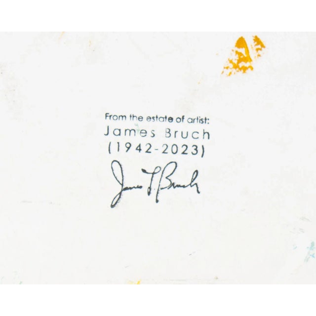 Early 21st Century Abstract Acrylic on Paper Painting by James L. Bruch For Sale - Image 5 of 7