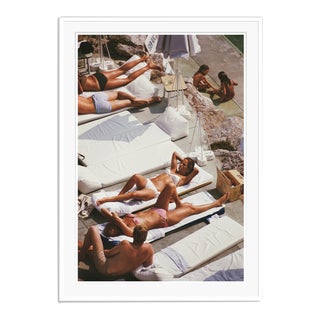 Sunbathers at Eden Roc 1969 by Slim Aarons Framed C-Print For Sale