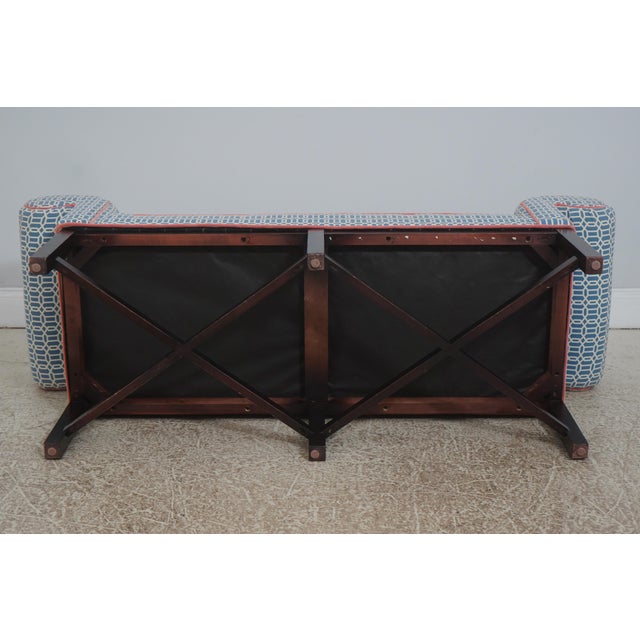 Vintage Regency Style Rolled Arm Window Bench For Sale - Image 15 of 15