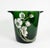Art Nouveau Vintage French Perrier-Jouët Style Green Glass Anemone Champagne Bucket For Sale - Image 3 of 11