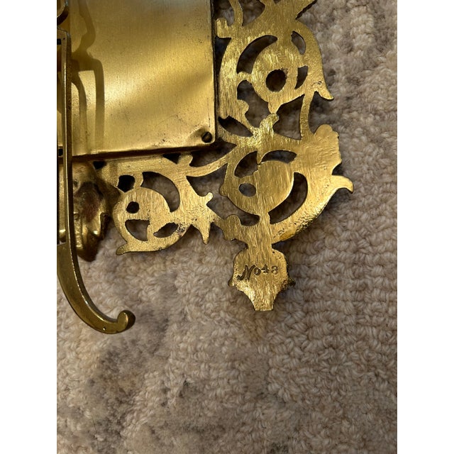 Antique 19th Century P. E. Guerin Brass Vanity Tabletop Mirror For Sale - Image 10 of 12