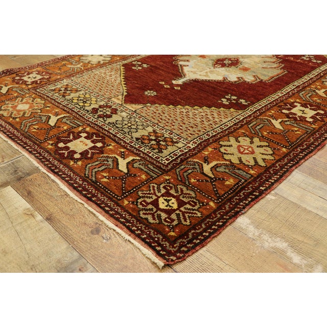 48.5×102 “Toy story” ViNTAGE TURKiSH RUG Vintage Turkish Oushak Rug - 03'10 X 06'02 | Chairish