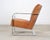 Henredon Ralph Lauren Modern Penthouse Chrome and Leather Lounge Chair For Sale - Image 4 of 18