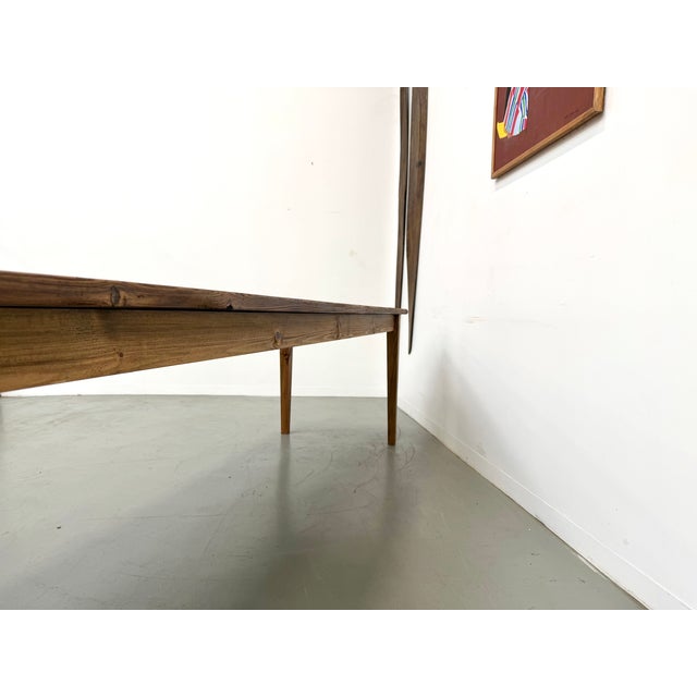 Farmhouse Table in Pine with Spindle Legs, 1950s For Sale - Image 14 of 18
