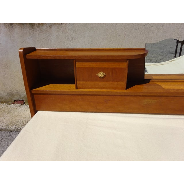 1970s Vintage Light Oak Headboard, 1970s For Sale - Image 5 of 18
