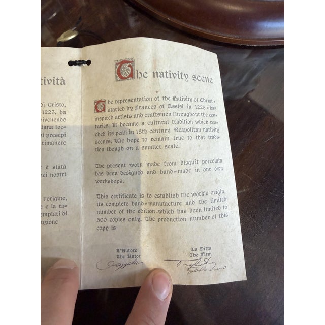 Majestic Prince Nativity Scene from Capodimonte Porcelain, 1990s For Sale - Image 15 of 16