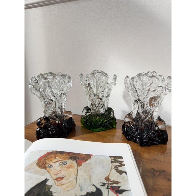 Mid-Century Modern Glass Kasvimaalla Vase by Pertti Santalahti for Humppila, Finland, 1980s For Sale - Image 3 of 18