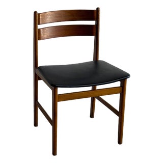 Vintage Danish Teak Dining Chair Mid Century Scandinavian Modern Side Chair For Sale