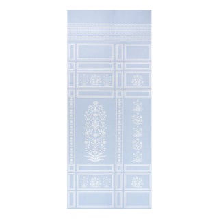 Schumacher X Marie-Anne Oudejans Bar Palladio 2 Panel Set In Sky For Sale