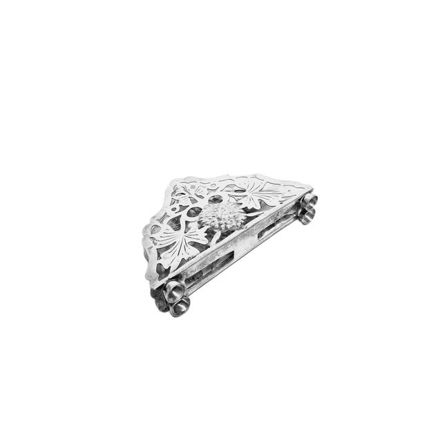Postmodern Art Deco Silver Napkin Holder, Poland, 1960s For Sale - Image 11 of 18