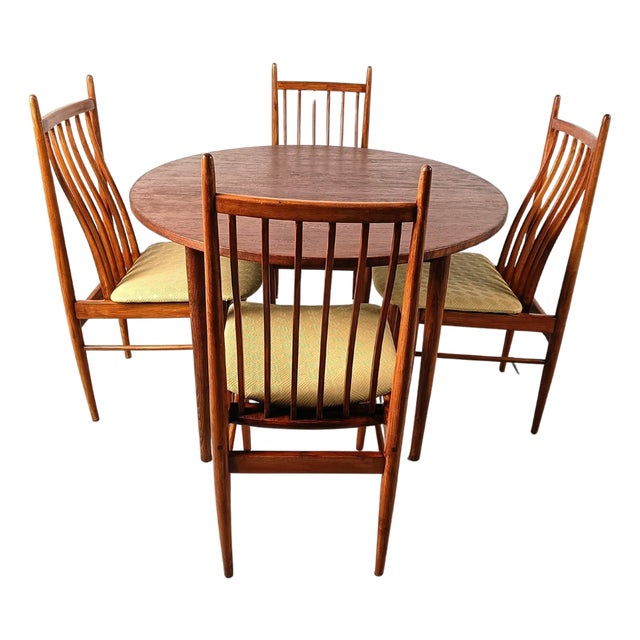Mid-Century Dining Set by Arne Vodder, Denmark, 1960s, Set of 5 For Sale