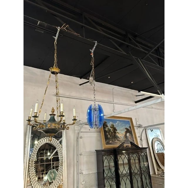 Vintage Murano Pendant Light For Sale - Image 4 of 6