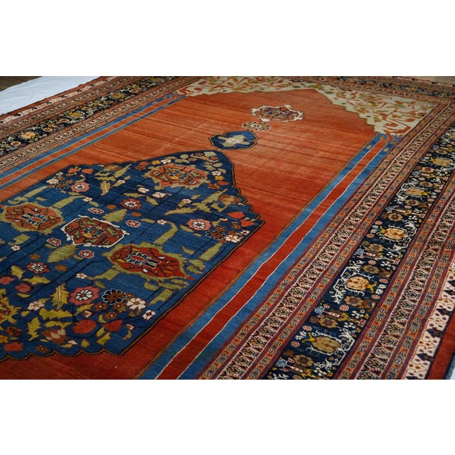 Late 18th Century Antique Haji Jalili Rug 9'7'' x 17'7'' For Sale - Image 9 of 12
