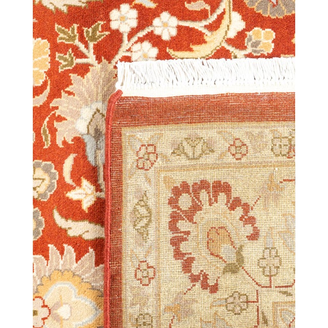 2000 - 2009 Mogul, One-of-a-Kind Hand-Knotted Area Rug in Orange, 4' 2" x 6' 5" For Sale - Image 5 of 8