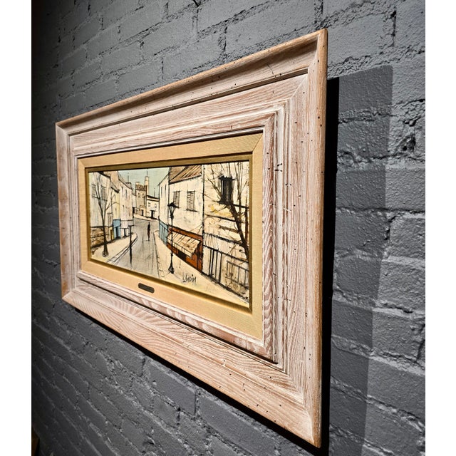 Charles Levier—Charming Parisian Street Scene —1960s French Expressionist Oil Painting For Sale - Image 9 of 11