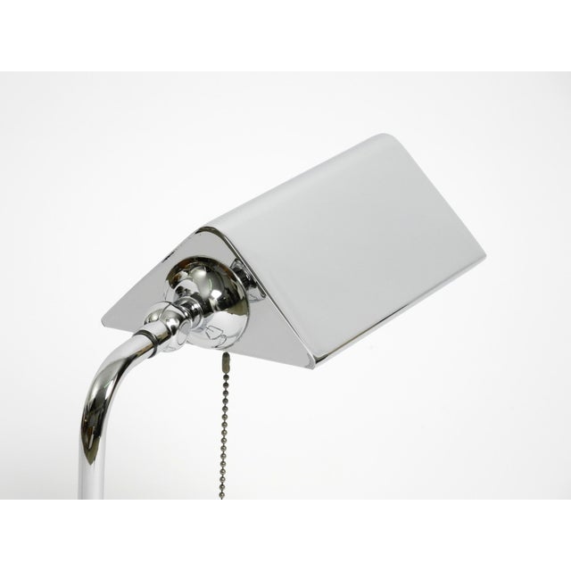 Silver Large Chrome Table Lamp by Florian Schulz, 1980s For Sale - Image 8 of 18