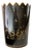 Mid-Century Italian Hand-Painted Chinoiserie Tole Wastebasket for Bergdorf Goodman For Sale