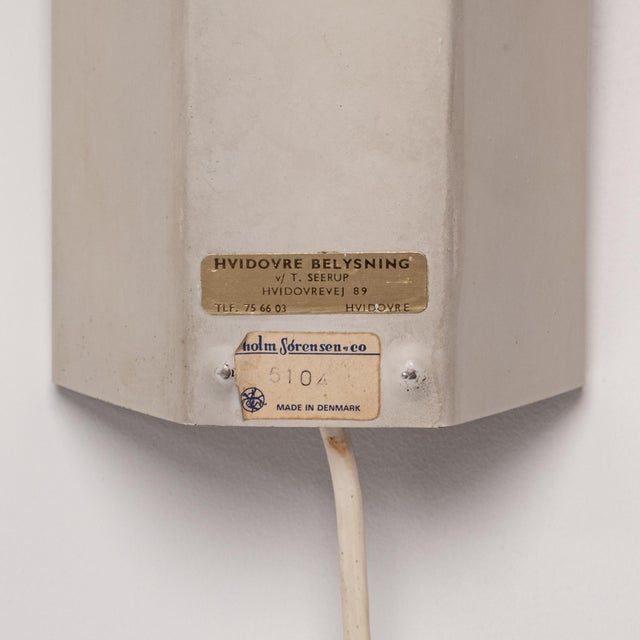 Metal Model 5190 Sconce by Svend Aage Holm Sorensen for Holm-Sorensen & Co As, 1960s For Sale - Image 7 of 8