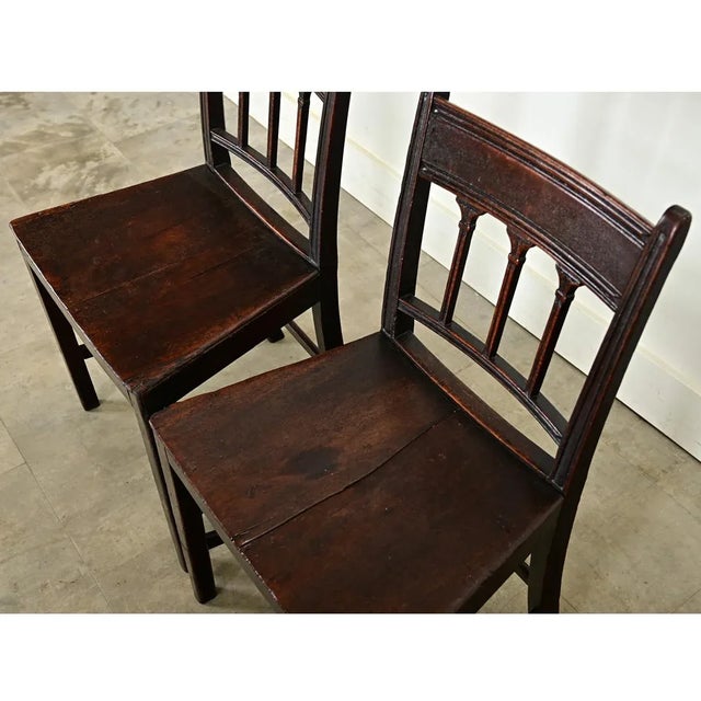 English 18th Century Pair of Georgian Side Chairs For Sale - Image 9 of 12