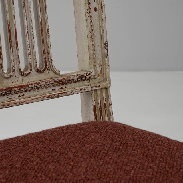 1900s French Louis XVI Style Patinated Chairs - A Pair For Sale - Image 11 of 18