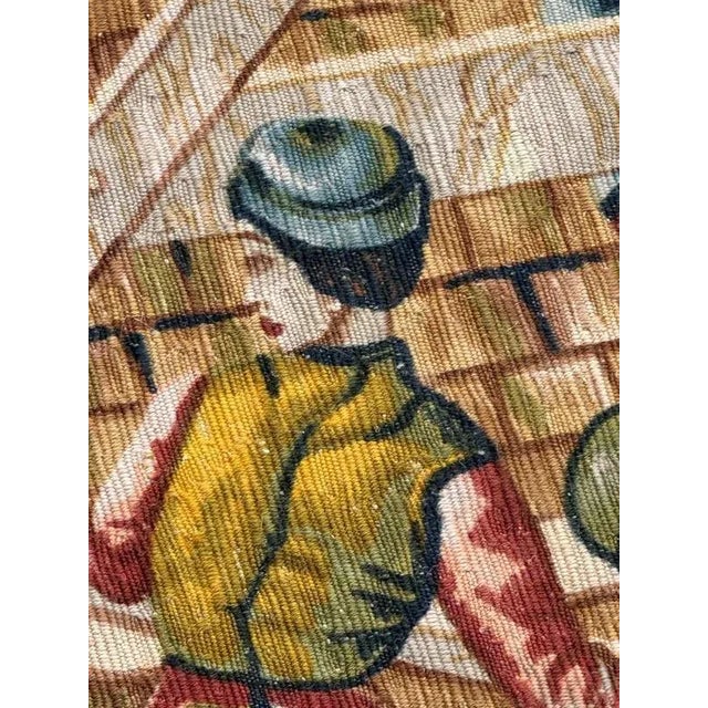 Vintage French Screen Printed Tapestry, 1970s For Sale - Image 15 of 18
