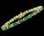 The School of Paris 8 Carat Emerald and Diamond Tennis Bracelet 14 Karat Yellow Gold For Sale - Image 3 of 18