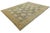 Blue Antique Mahal Rug With Muted Ochre and Indigo Blue Floral Medallions For Sale - Image 8 of 12