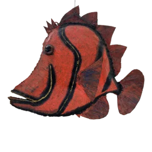 Vintage Metal Fish Sculpture