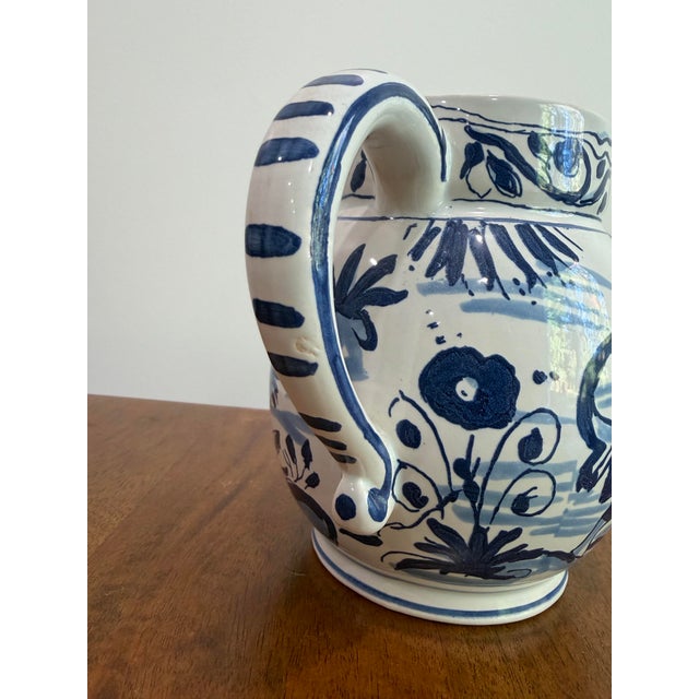 Ceramic Vintage Oud Delft Colonial Williamsburg Posset Pot Mixing Jug Holland C50 For Sale - Image 7 of 13