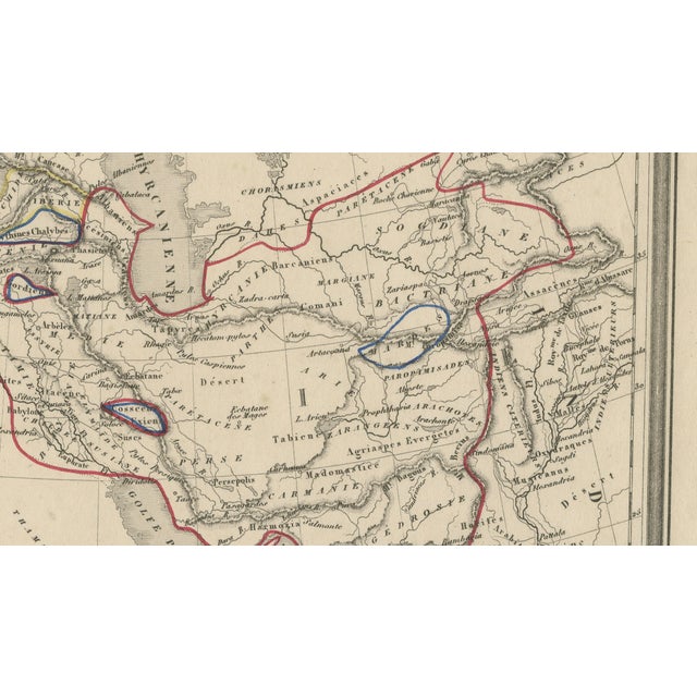 Alexander the Great's Empire Map, 1800s For Sale - Image 5 of 10