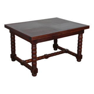 French Extendable Dining Table, 1940s For Sale