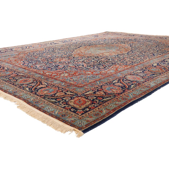 79633 Antique Persian Tabriz Rug, 08'08 x 11'10. The Imperial Garden: A Late 19th Century Persian Tabriz Masterpiece of...