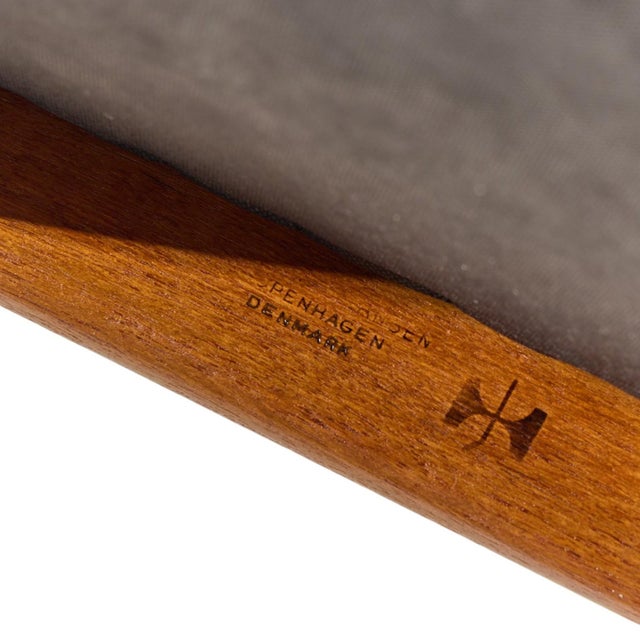 Brown Hans Wegner for Johannes Hansen Mid Century Danish Teak the Chair For Sale - Image 8 of 8
