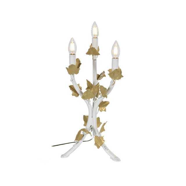 Brass Candelabria Lamp by Henri Fernandez For Sale - Image 6 of 6