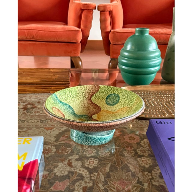 Futurist Ceramic Vide Poche, Iama Albisola Italy 1930s For Sale - Image 13 of 14