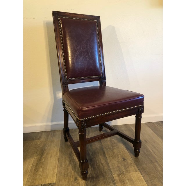 1990s Gorgeous Cherrywood Dining Room Table With Ten 10 Chairs - Set of 11 For Sale - Image 5 of 8