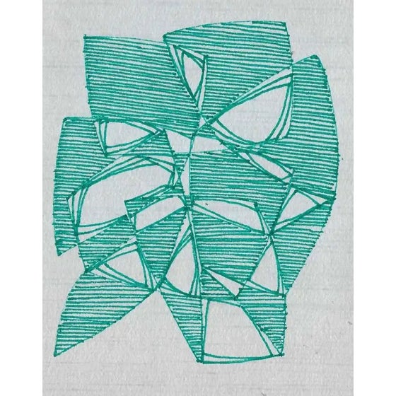 Abstract William Davis Geometric Drawing - A Pair For Sale - Image 3 of 3