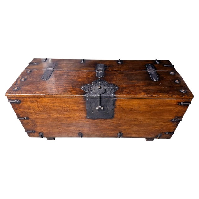 Large Superb Antique Korean Ton-Kwe Chest with Iron Hardware For Sale - Image 15 of 18