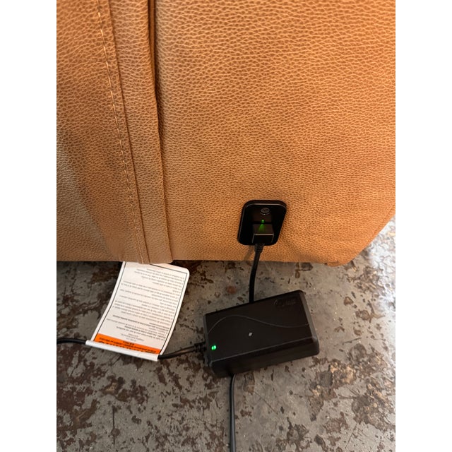 Living Spaces Miles Power Recliner Sofa, Set For Sale - Image 11 of 12