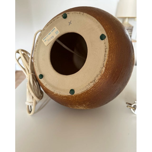 Large Handmade Stoneware Ceramic Table Lamps from Søholm Stentøj, Denmark, 1970s, Set of 2 For Sale - Image 10 of 11
