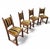Swedish Grace Neoclassic Dining Chairs in Oak, Set of 4 For Sale - Image 5 of 18