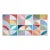 2026, Color Field Bauhaus Triptych of Modernist Floral Axis, Modern Painting on Watercolor Paper by Natalia Roman For Sale