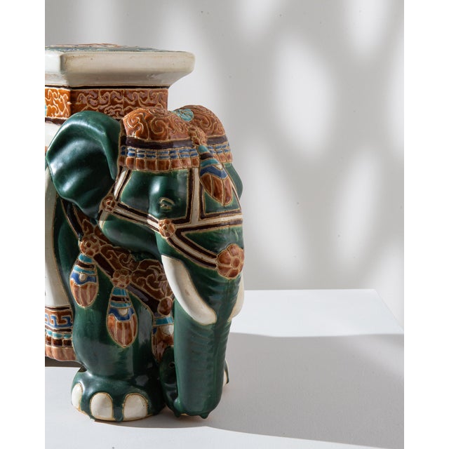 1960s French Ceramic Elephant For Sale - Image 4 of 13