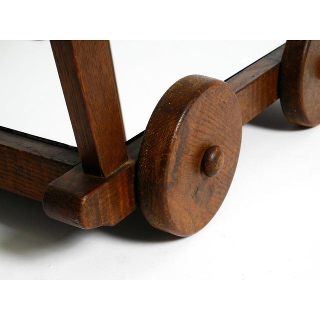 Tea Trolley in Oak, 1930s For Sale - Image 14 of 18